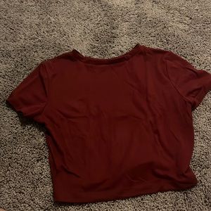 Maroon crop top